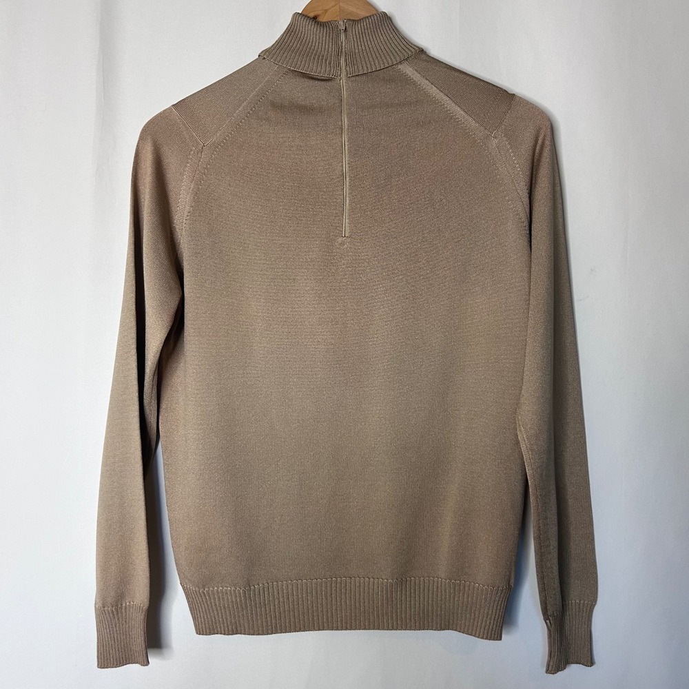 Givenchy  Sweater Size M Sport Womens‎ Tan Knit Logo Turtleneck - Picture 4 of 7